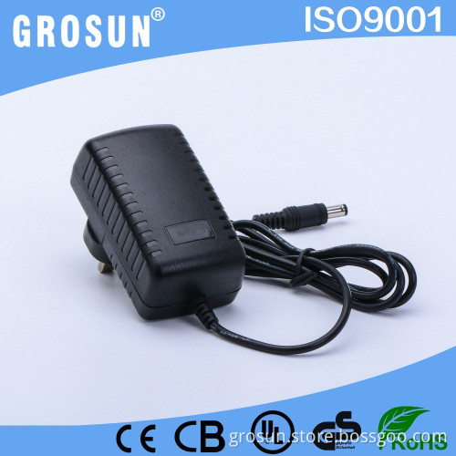 12V 2A UK Plug Charger 24W Wall Charger Plug Charger AC DC Power Adapter with CE FCC UL